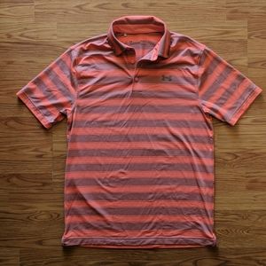 Under Armour Orange/Gray Golf Polo